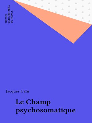 cover image of Le Champ psychosomatique
